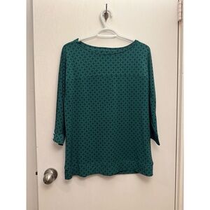 Banana Republic Green 3/4 Sleeve Top